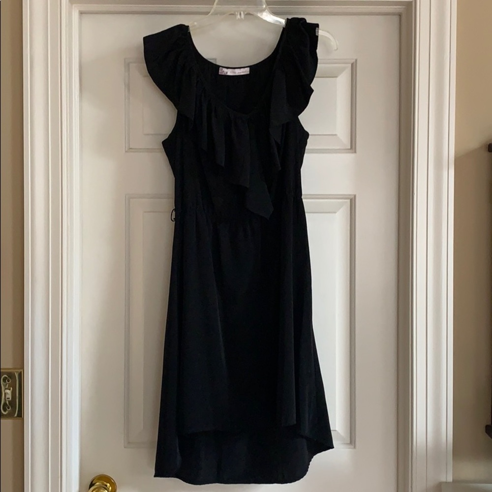 Black dress flowy